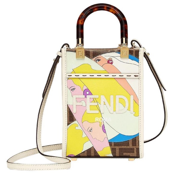 Fendi Handbags - NEW FENDI MINI SUNSHINE FF SUMMER  CROSSBODY TOTE BAG PURSE NWT AUTH!